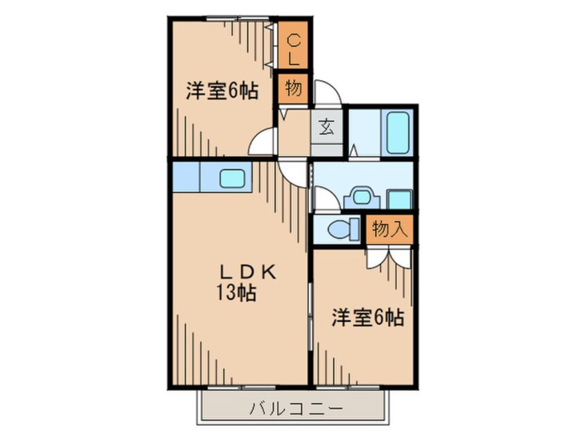 間取図 プリシェ－ル