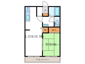 間取図 エーデルハイムオカモト