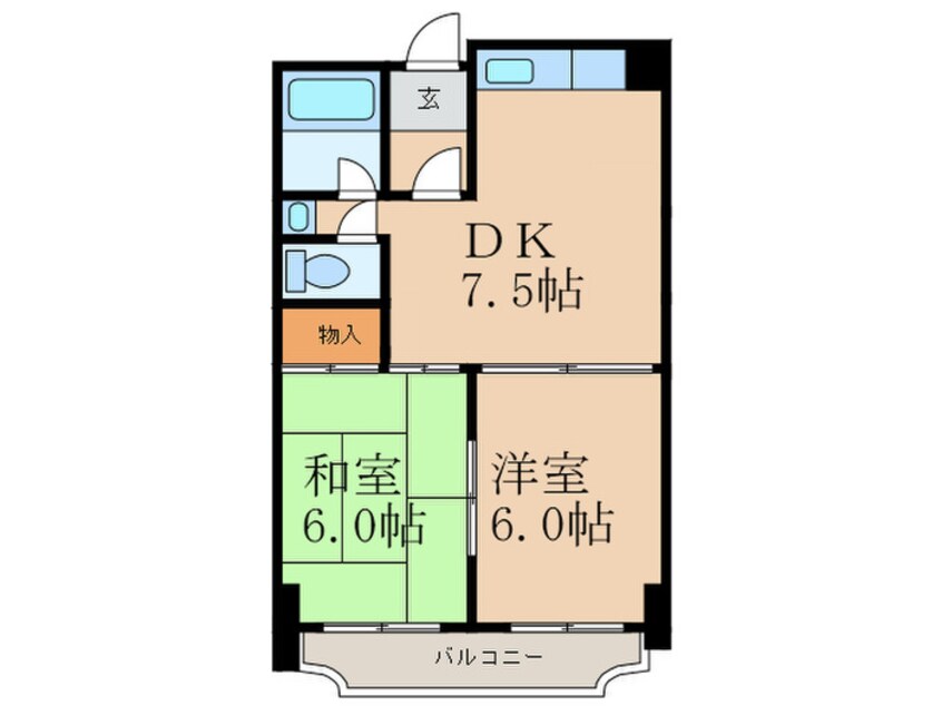 間取図 江坂グランドハイツ北