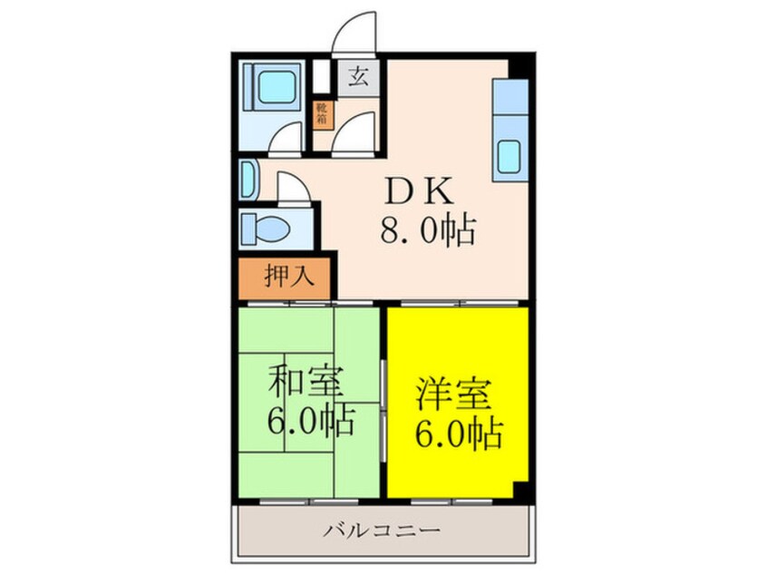 間取図 江坂グランドハイツ北