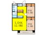 ロイヤルハイツ 2LDKの間取り