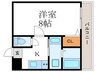 アークリード西院 1Kの間取り