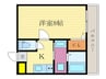 アークリード西院 1Kの間取り