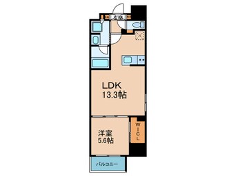 間取図 Dimus北浜