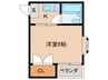 ホワイトハイツ 1Kの間取り