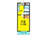 ガメラ1号館 1Kの間取り
