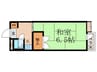 ハイツ紫雲 1Kの間取り