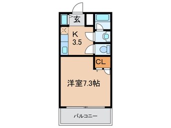 間取図 フジパレス深江