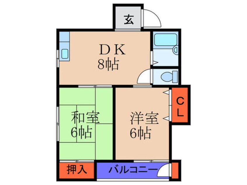 間取図 アップル日野