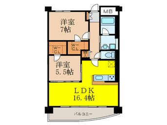 間取図 クレセント・コート