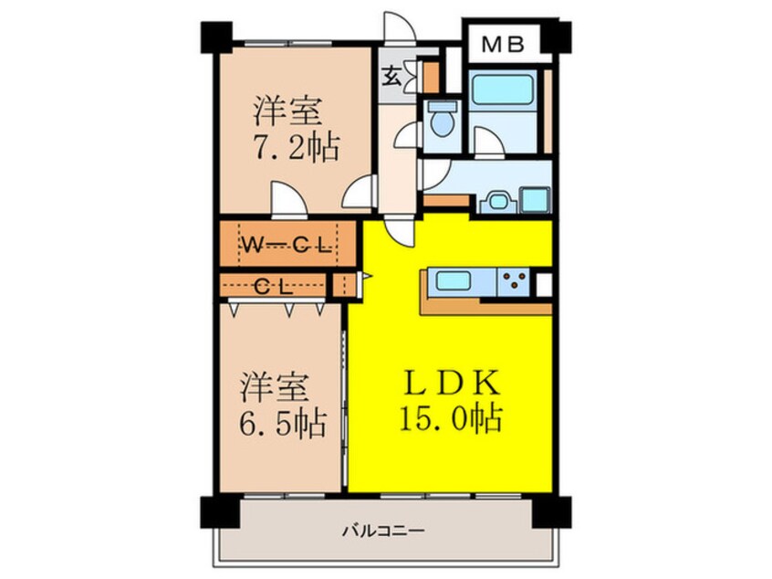 間取図 クレセント・コート