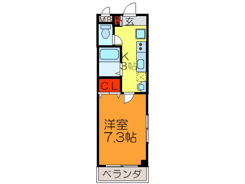 間取図 グランディ－小阪