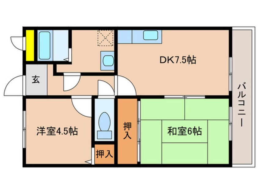 間取図 サンリプ甲西