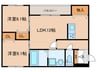 仮)ヴェルメゾン尼崎尾浜町 2LDKの間取り