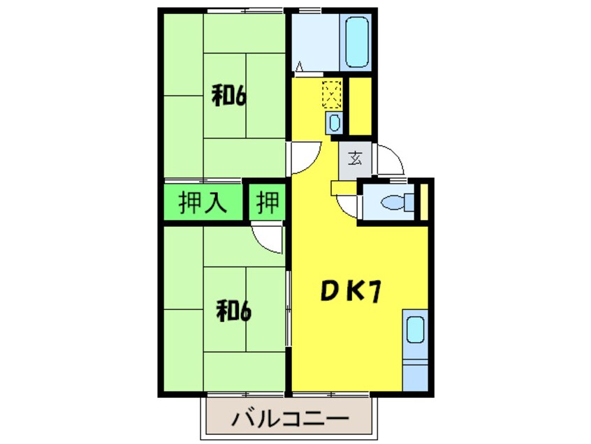 間取図 メゾン上野芝