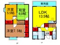 サンビレッジ桜丘Ｄ(101)の間取図