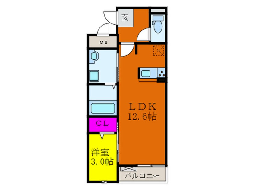 間取図 カーサクレインフィールド