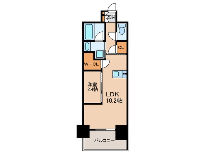 間取り図 コンフォリア・リヴ北久宝寺Ｑ