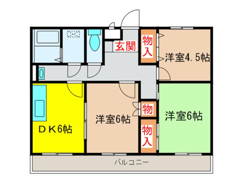 間取図 ソルジェンテ金剛