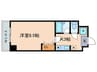 クロ－バ－ハイツⅢ 1Kの間取り