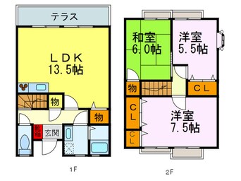 間取図 サンビレッジ桜丘Ｄ(102)