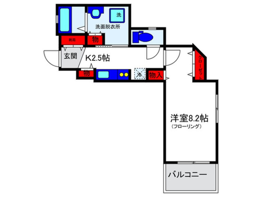 間取図 ランティエ豊中