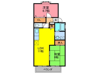 間取図 サニーヒル畦野
