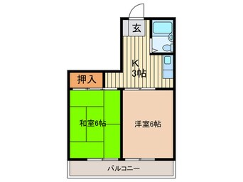 間取図 グロースハイツ忍ケ丘Ⅰ