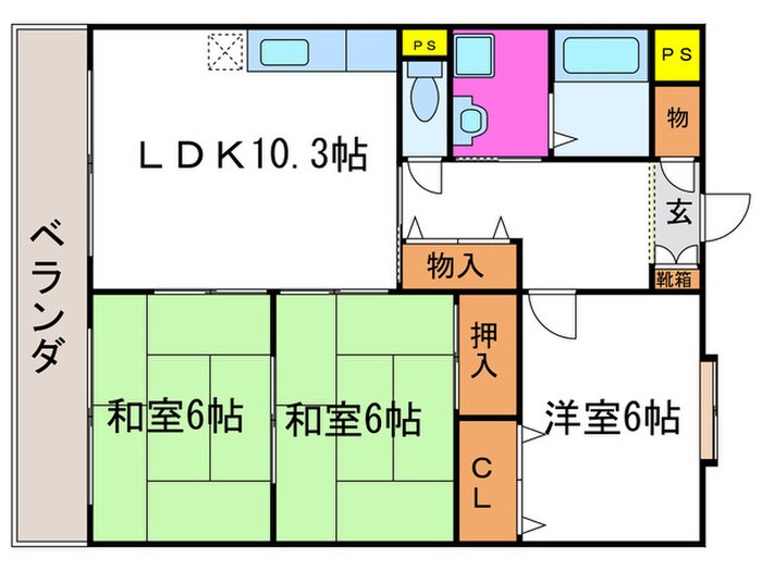 間取り図 ラ・ティエールハラダ