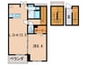 ＭａｉｓｏｎｄｅＬｕｍｉｅｒｅ 1LDKの間取り