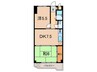 住吉マンション 2DKの間取り