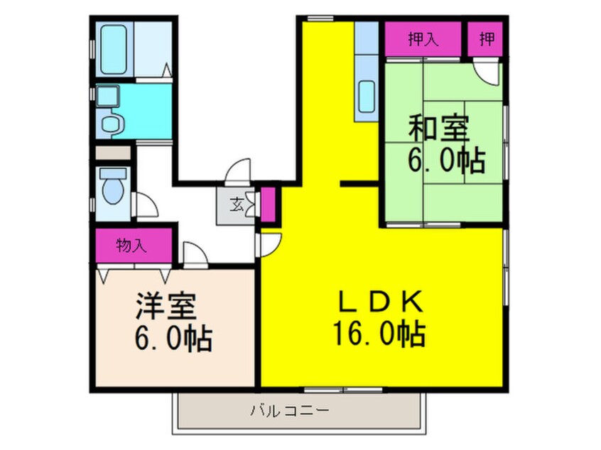 間取図 コートヤードソレイユ