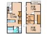 Casa　Soleil 2LDKの間取り