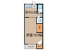 円山台ロイヤル 1DKの間取り