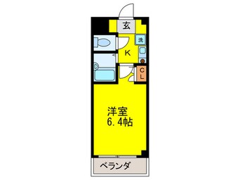 間取図 ラッキーセンター河堀口