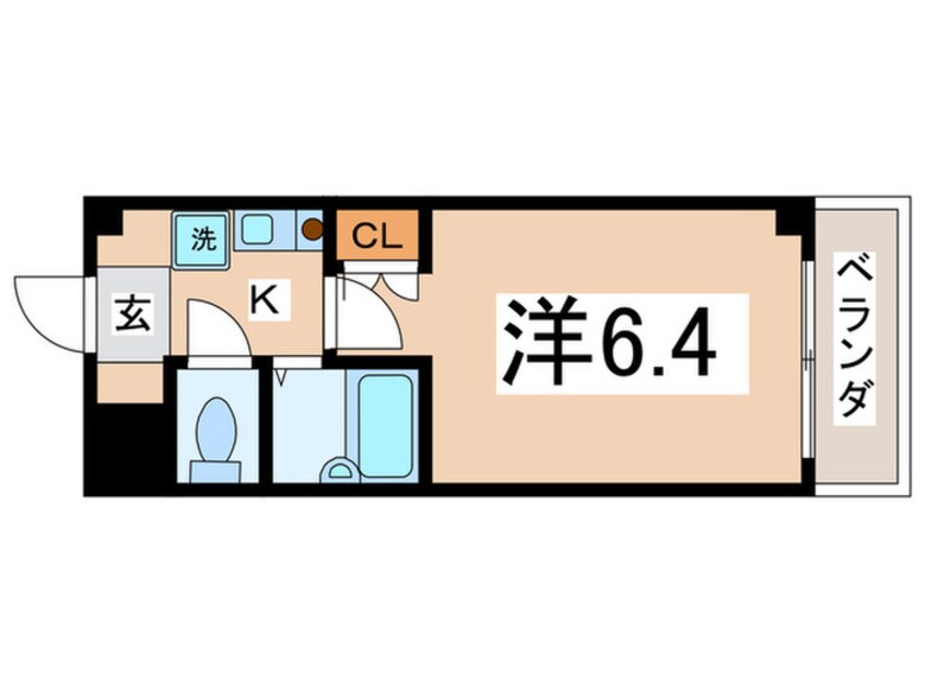間取図 ラッキーセンター河堀口
