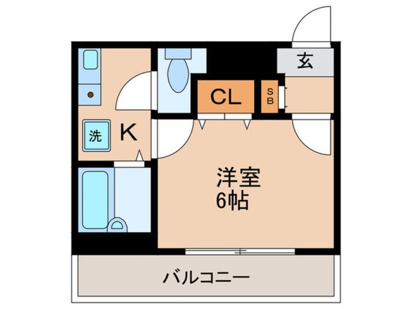 間取図 ラッキーセンター河堀口