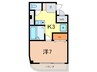 サントブエロ苦楽園 1Kの間取り