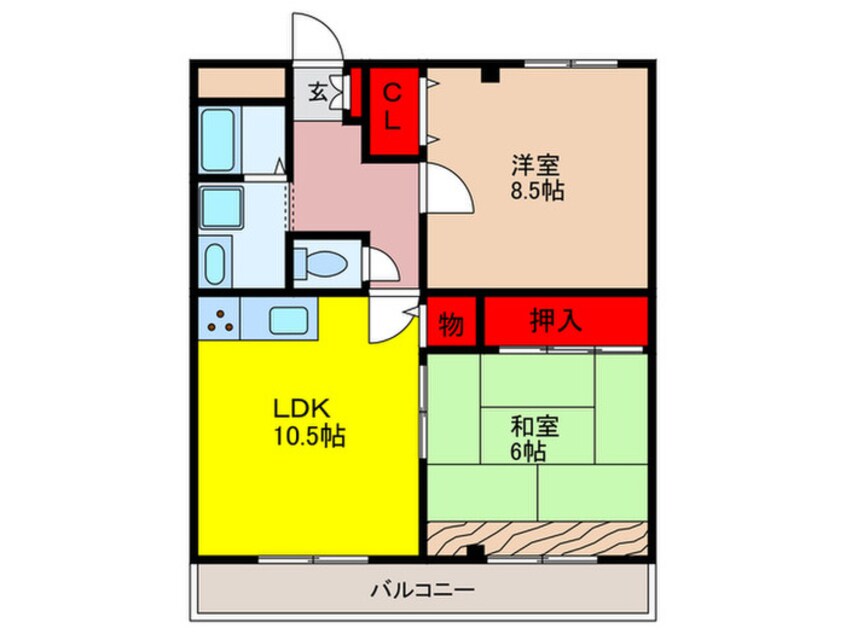間取図 ビラージュ山本
