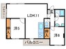 ランブラス桂 2LDKの間取り