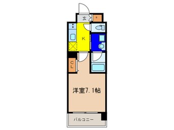 間取図 ﾍﾞﾗｼﾞｵ京都烏丸十条Ⅱ(504)