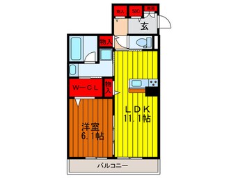 間取図 ハイツ　アゼリア