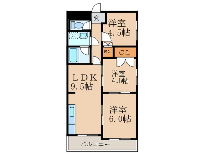 間取り図 ハイツクワタ