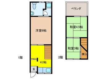 間取図 幸田島江町借家