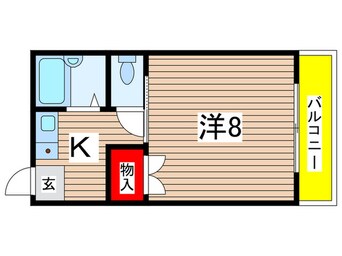 間取図 エ－デルＫＡＴＡＢＩＲＡ