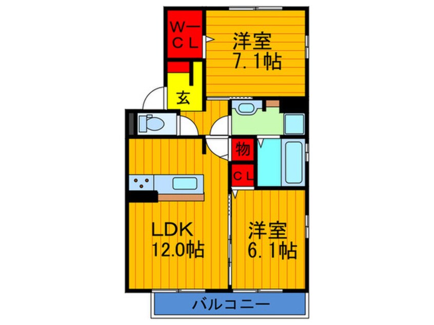 間取図 ＭＡＩＳＯＮつわぶき