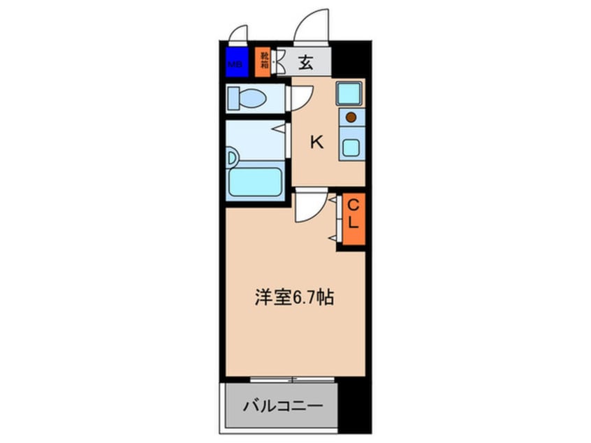 間取図 プレサンス京都駅前Ⅱ(404)