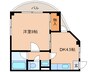 第2 川島ハイツ 1DKの間取り