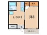 ｸﾞﾗﾝﾃﾞｨｱ・ﾐ・ｱﾓ-ﾚ鈴蘭台 1LDKの間取り