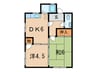 東芦屋ハイツ 2DKの間取り